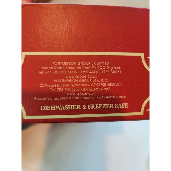 NEW Spode 22K Christmas Napkin Rings Set of 4 Holiday Decor White Green - Picture 9 of 9